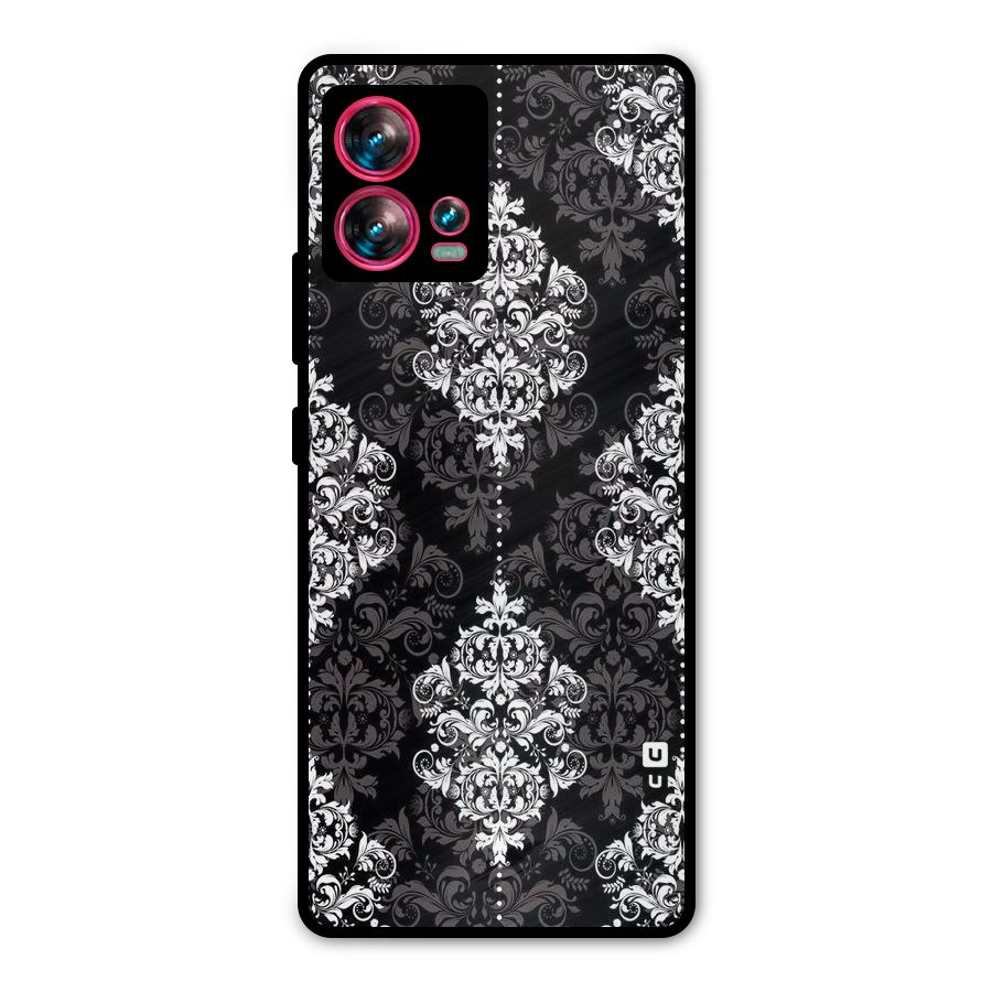 Beautiful Grey Pattern Metal Back Case for Motorola Edge 30 Fusion