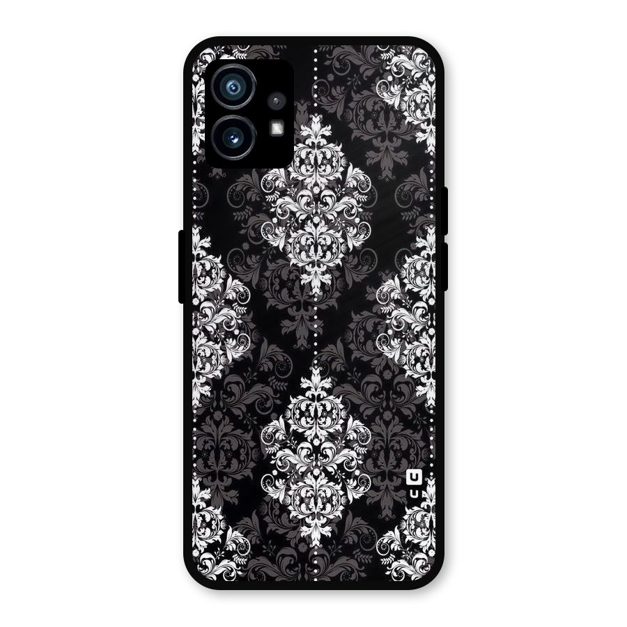 Beautiful Grey Pattern Metal Back Case for Nothing Phone 1