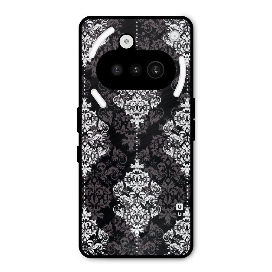 Beautiful Grey Pattern Metal Back Case for Nothing Phone 3a