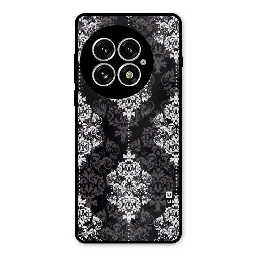 Beautiful Grey Pattern Metal Back Case for OnePlus 13
