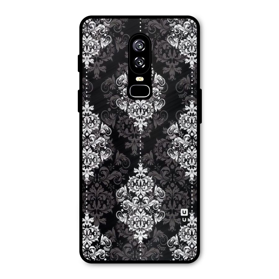 Beautiful Grey Pattern Metal Back Case for OnePlus 6