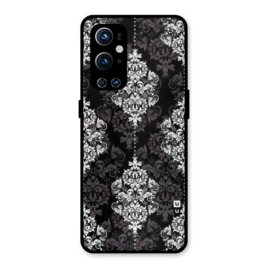 Beautiful Grey Pattern Metal Back Case for OnePlus 9 Pro