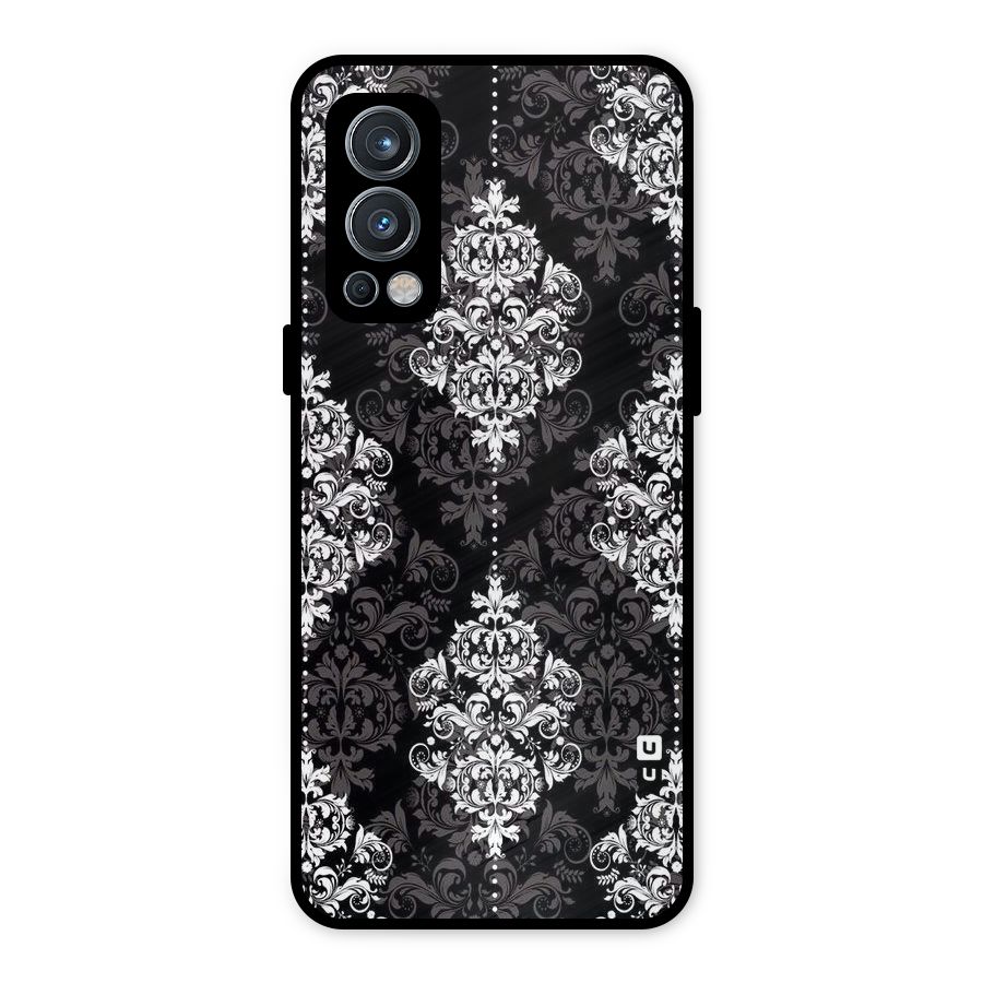 Beautiful Grey Pattern Metal Back Case for OnePlus Nord 2 5G