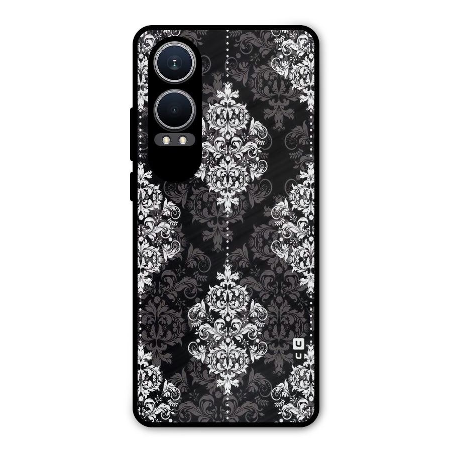 Beautiful Grey Pattern Metal Back Case for OnePlus Nord CE4 Lite