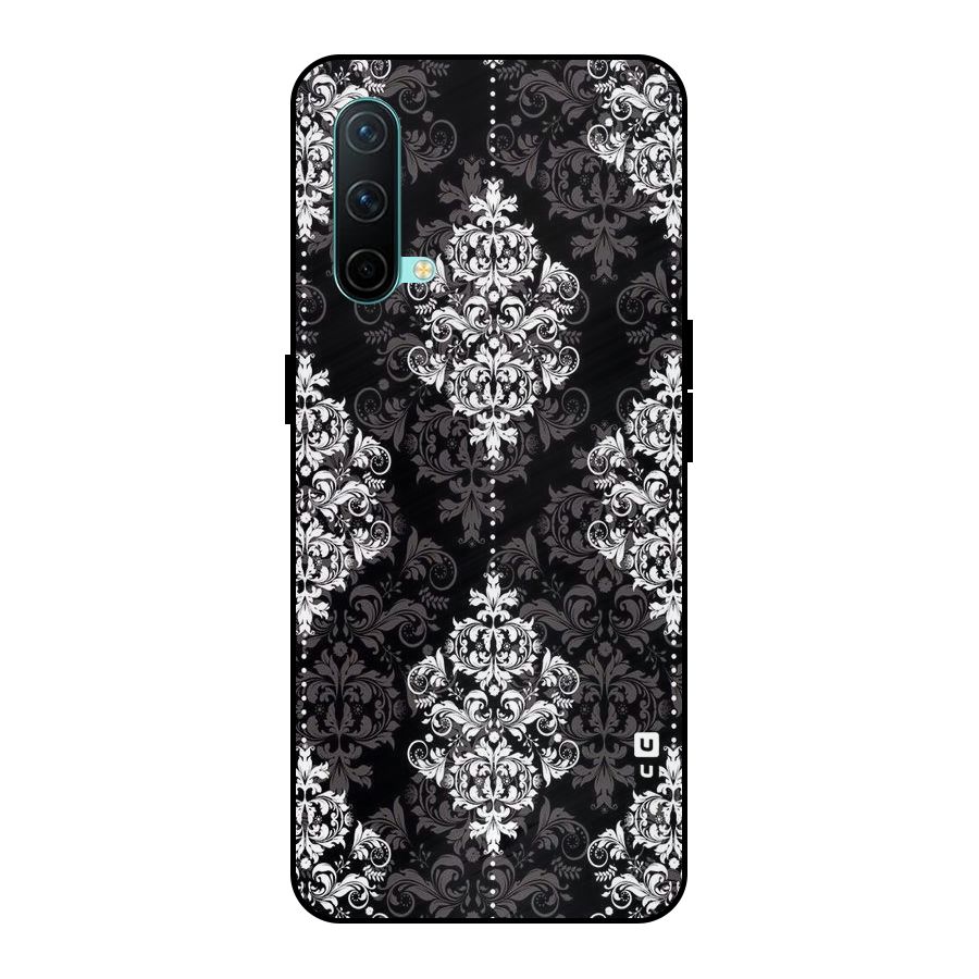Beautiful Grey Pattern Metal Back Case for OnePlus Nord CE 5G