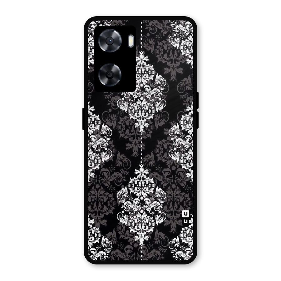 Beautiful Grey Pattern Metal Back Case for Oppo A77