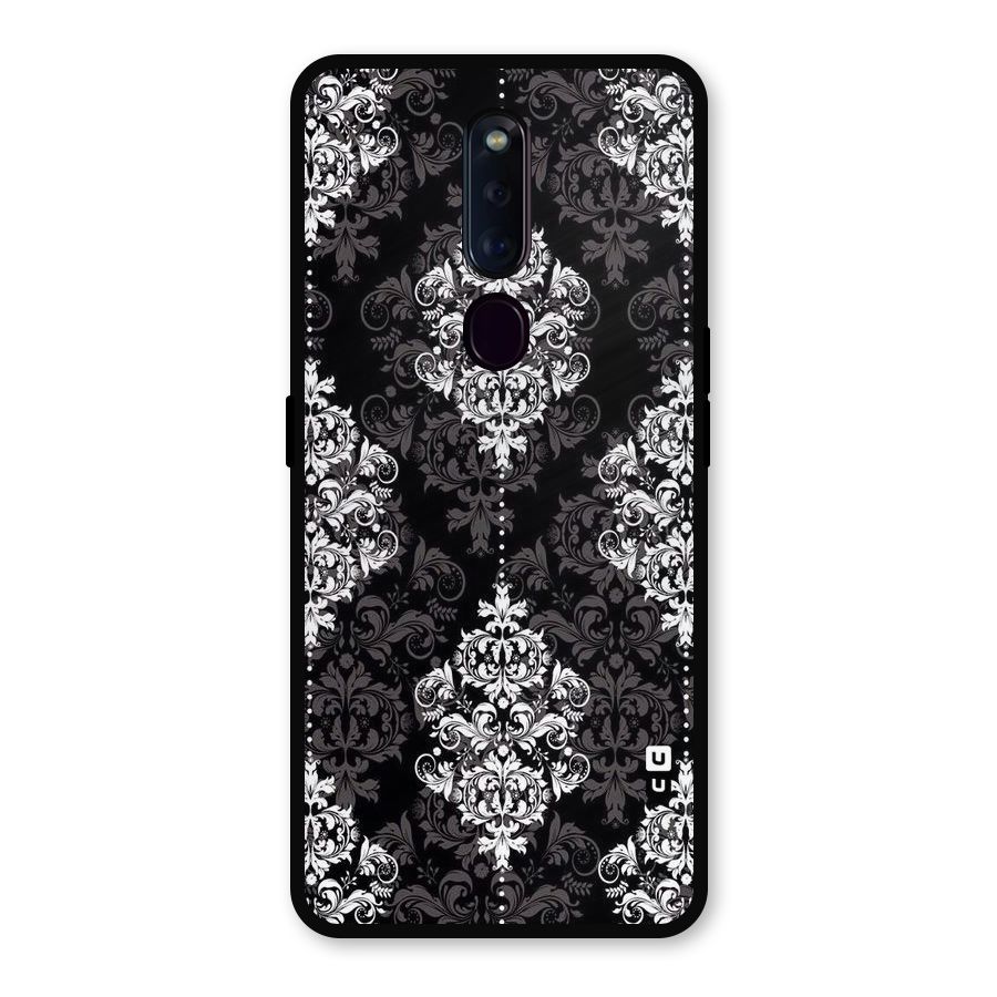 Beautiful Grey Pattern Metal Back Case for Oppo F11 Pro