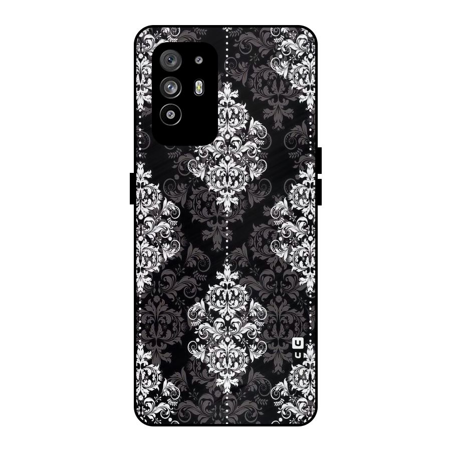 Beautiful Grey Pattern Metal Back Case for Oppo F19 Pro Plus 5G