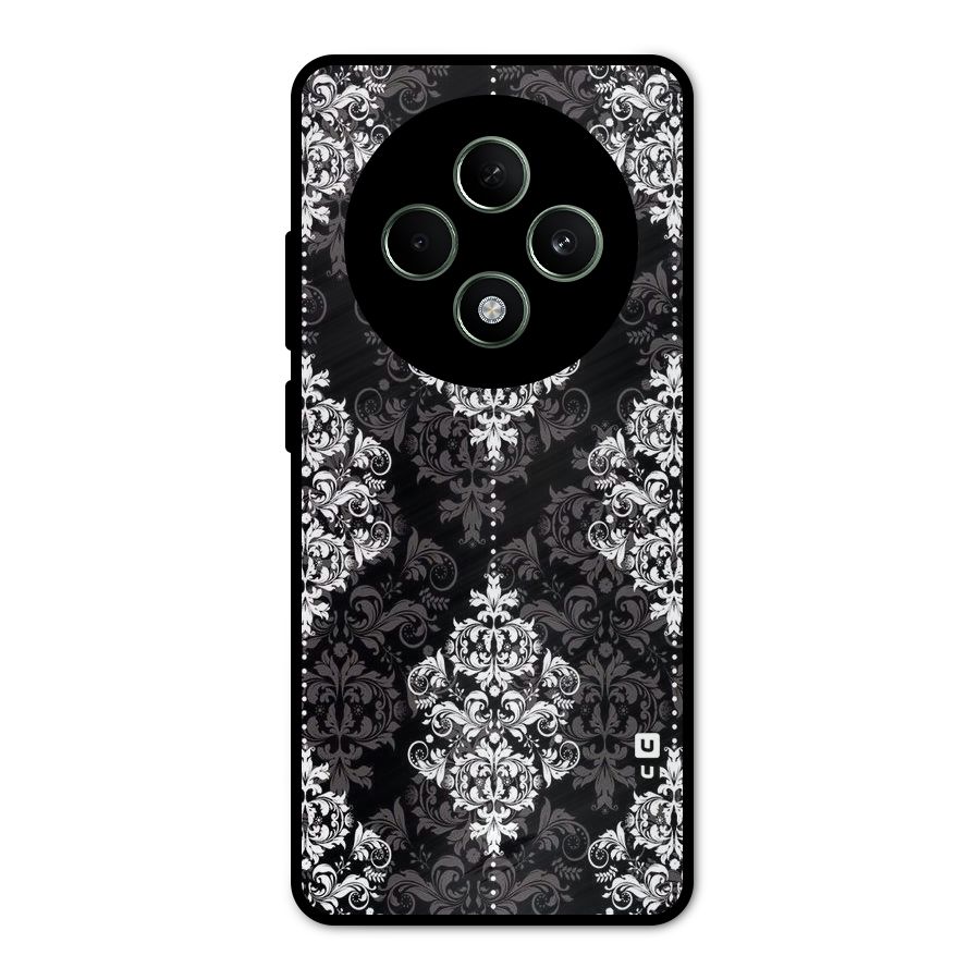Beautiful Grey Pattern Metal Back Case for Oppo F27