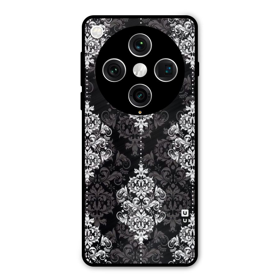 Beautiful Grey Pattern Metal Back Case for Oppo Find X8 Pro