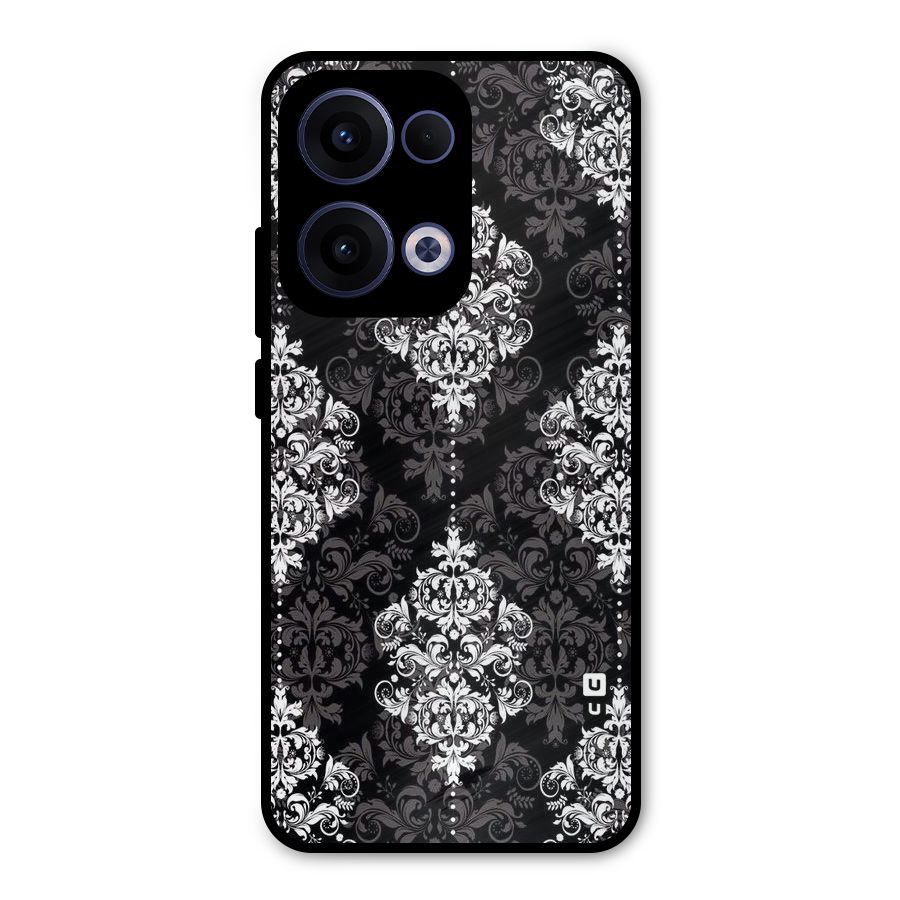 Beautiful Grey Pattern Metal Back Case for Oppo Reno13
