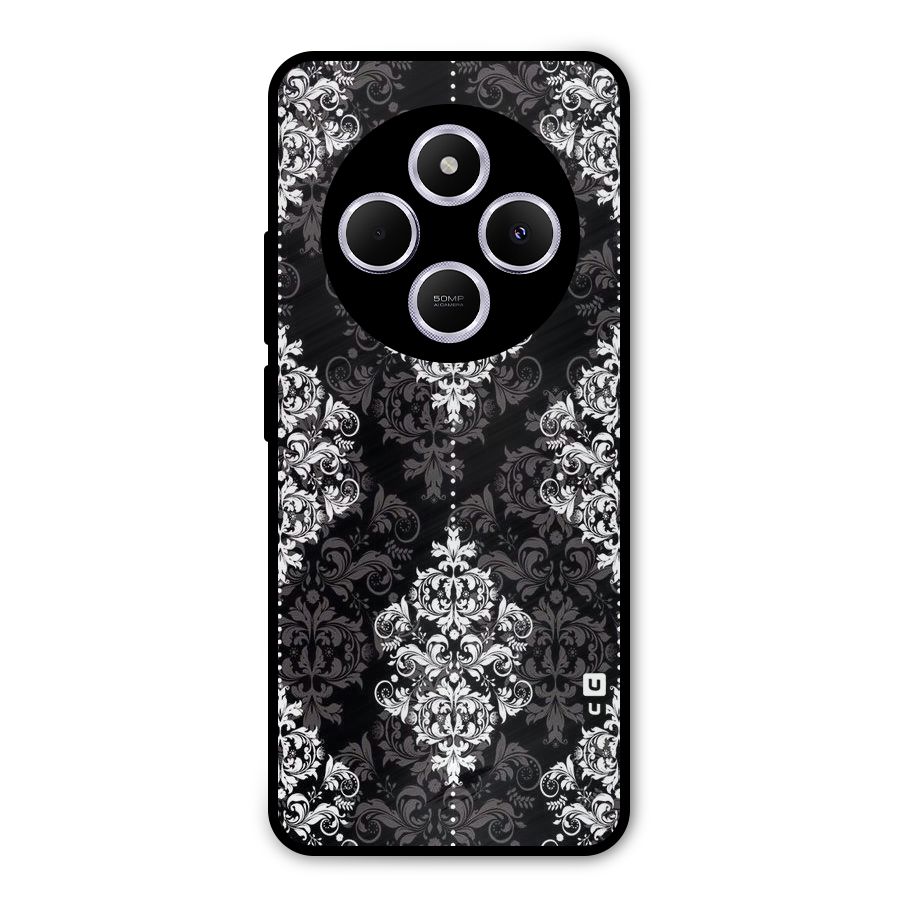 Beautiful Grey Pattern Metal Back Case for Poco C75 5G