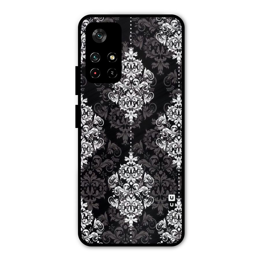 Beautiful Grey Pattern Metal Back Case for Poco M4 Pro 5G