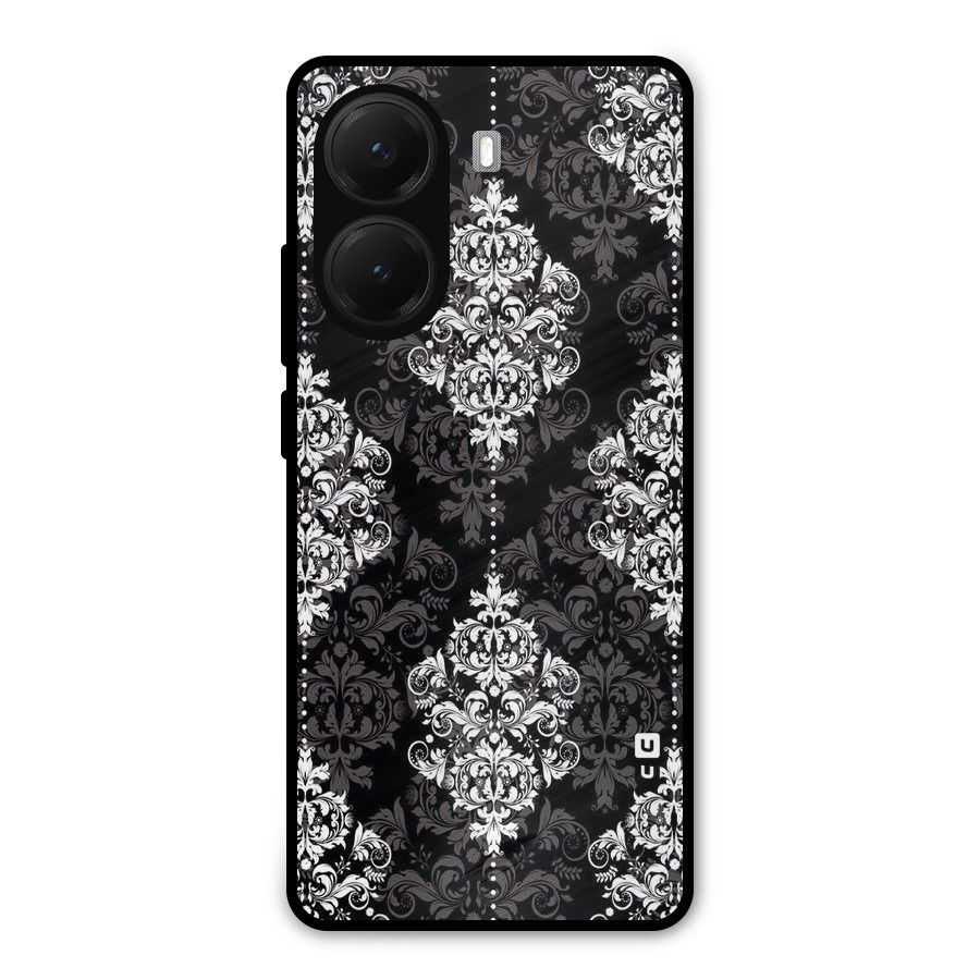 Beautiful Grey Pattern Metal Back Case for Poco X7 Pro