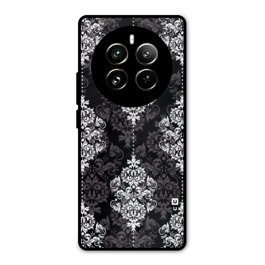 Beautiful Grey Pattern Metal Back Case for Realme 12 Pro