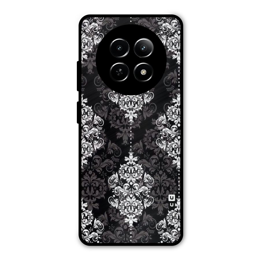 Beautiful Grey Pattern Metal Back Case for Realme 12x 5G