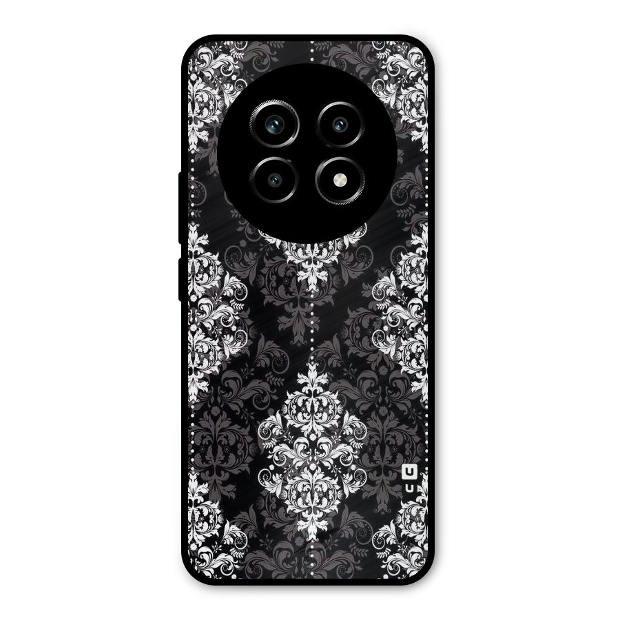 Beautiful Grey Pattern Metal Back Case for Realme 13 Pro