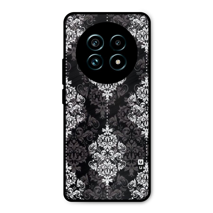 Beautiful Grey Pattern Metal Back Case for Realme 13 Pro Plus