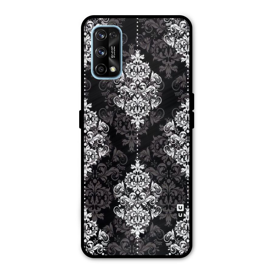 Beautiful Grey Pattern Metal Back Case for Realme 7 Pro