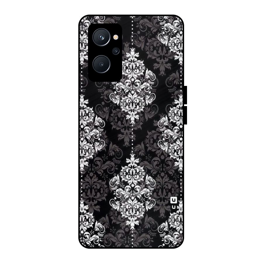 Beautiful Grey Pattern Metal Back Case for Realme 9i 5G
