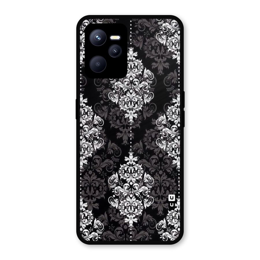 Beautiful Grey Pattern Metal Back Case for Realme C35