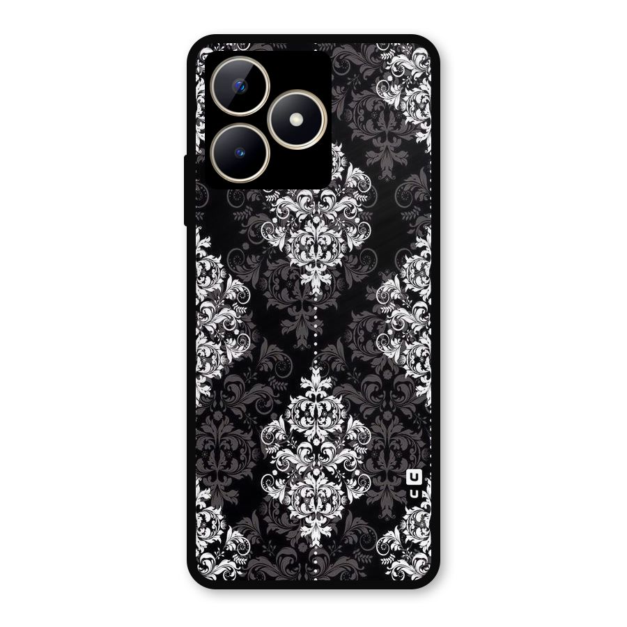 Beautiful Grey Pattern Metal Back Case for Realme C53