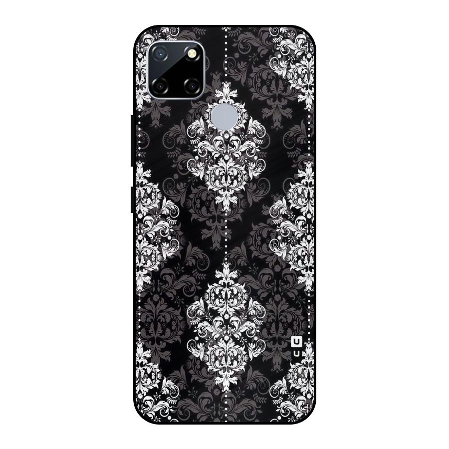 Beautiful Grey Pattern Metal Back Case for Realme Narzo 30A