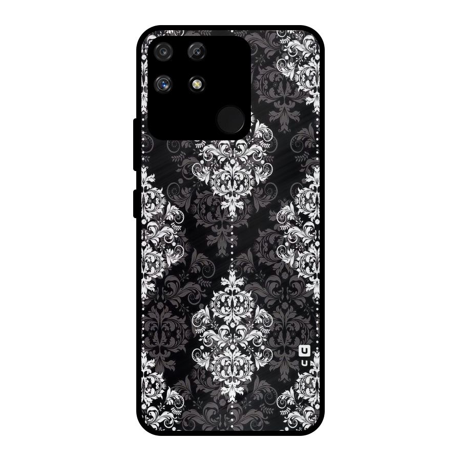 Beautiful Grey Pattern Metal Back Case for Realme Narzo 50A