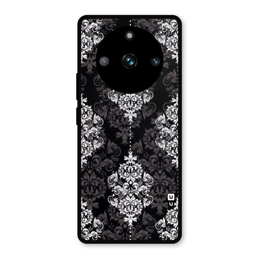 Beautiful Grey Pattern Metal Back Case for Realme Narzo 60 Pro