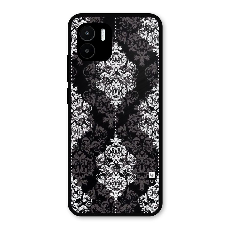 Beautiful Grey Pattern Metal Back Case for Redmi A2