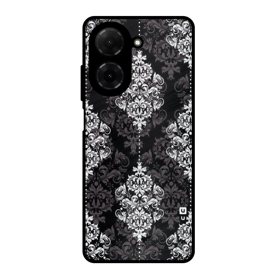 Beautiful Grey Pattern Metal Back Case for Redmi A5 4G