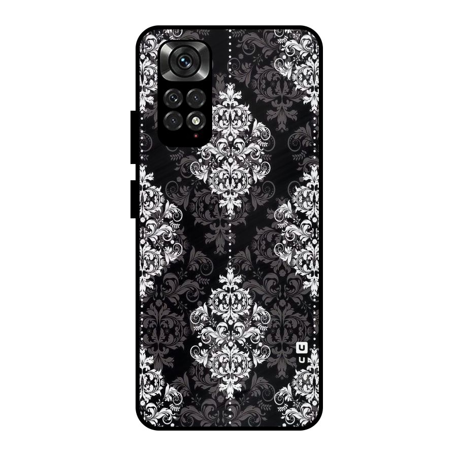 Beautiful Grey Pattern Metal Back Case for Redmi Note 11 Pro