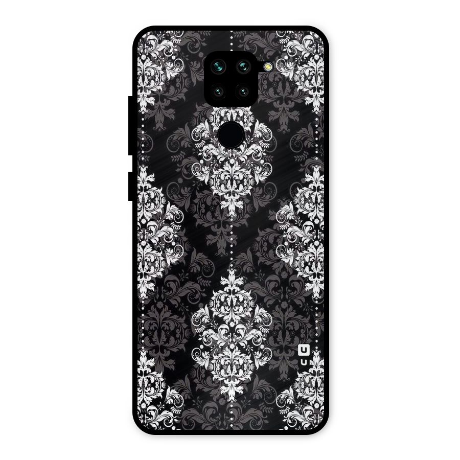Beautiful Grey Pattern Metal Back Case for Redmi Note 9