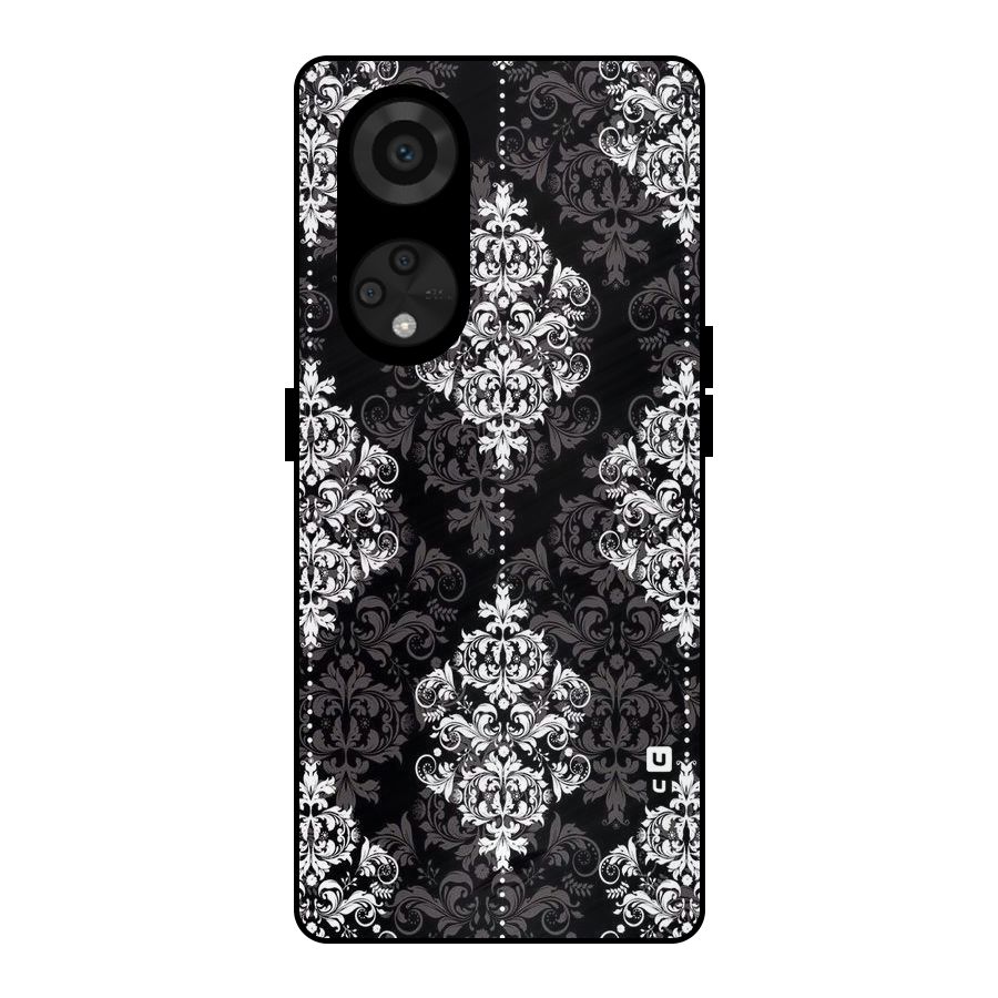 Beautiful Grey Pattern Metal Back Case for Reno8 T 5G