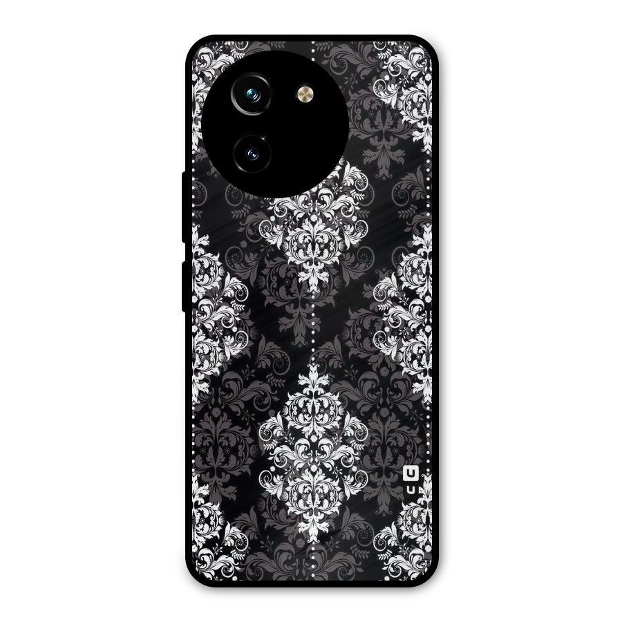 Beautiful Grey Pattern Metal Back Case for Vivo T3x