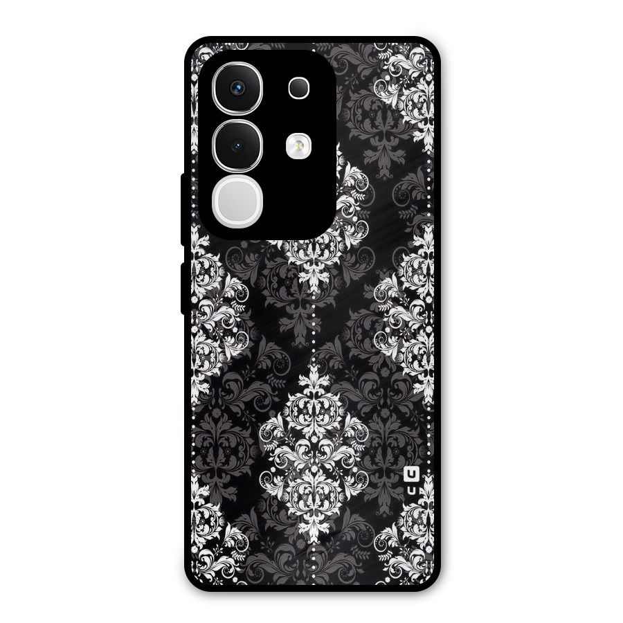 Beautiful Grey Pattern Metal Back Case for Vivo T4x