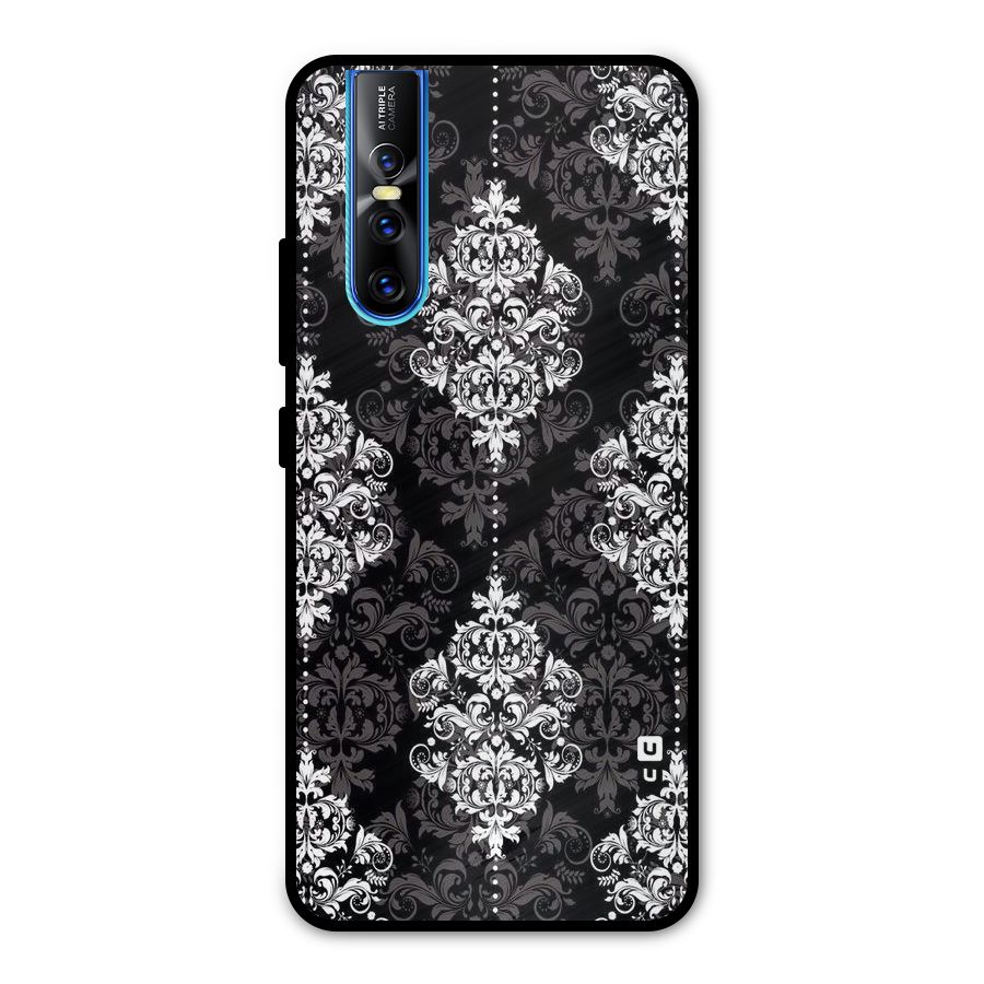 Beautiful Grey Pattern Metal Back Case for Vivo V15 Pro