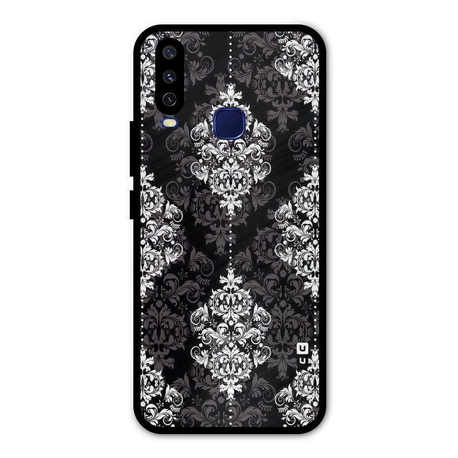 Beautiful Grey Pattern Metal Back Case for Vivo V17