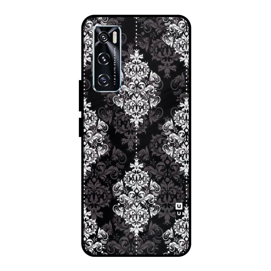 Beautiful Grey Pattern Metal Back Case for Vivo V20 SE