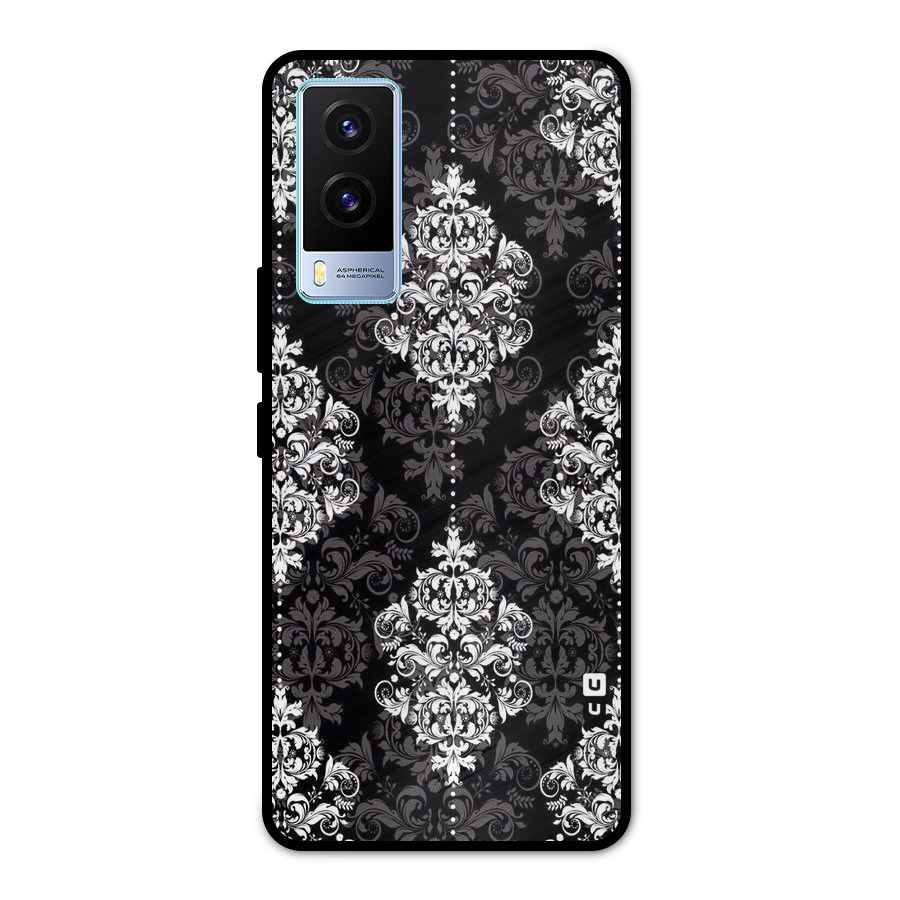 Beautiful Grey Pattern Metal Back Case for Vivo V21e 5G