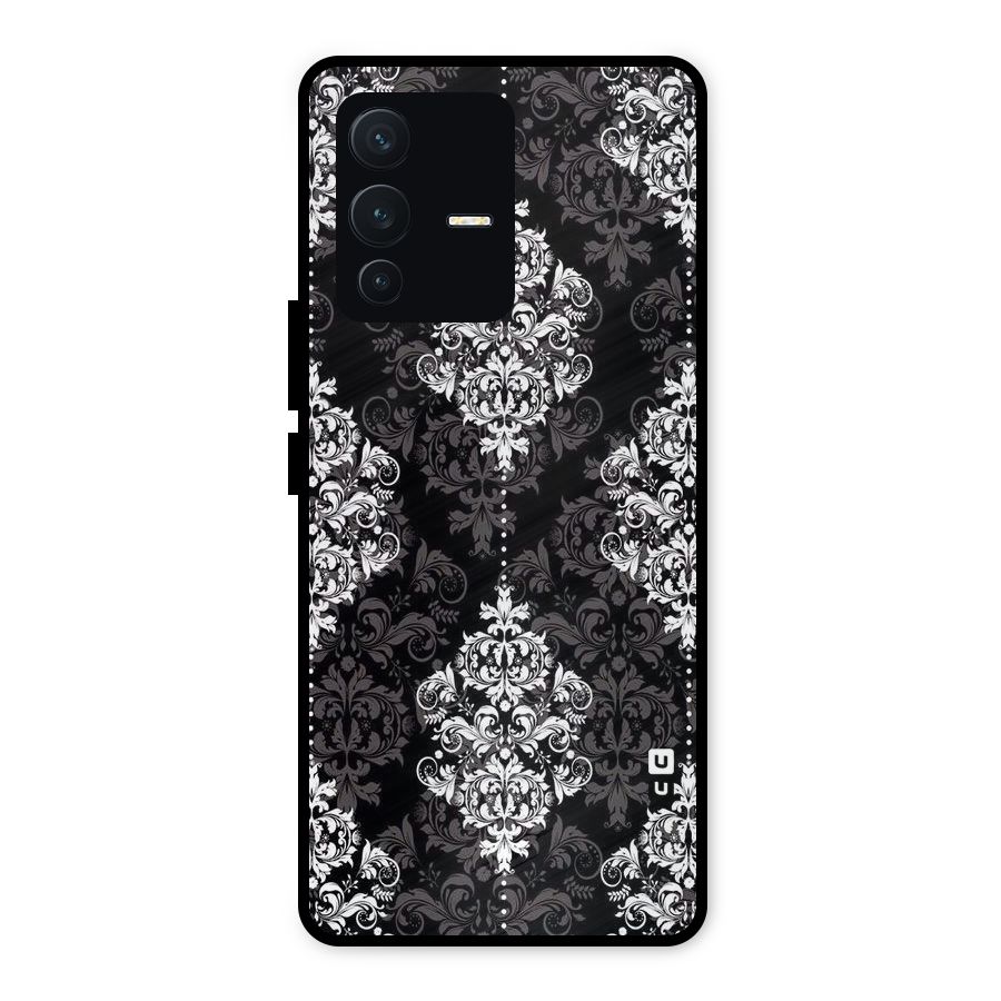 Beautiful Grey Pattern Metal Back Case for Vivo V23 5G