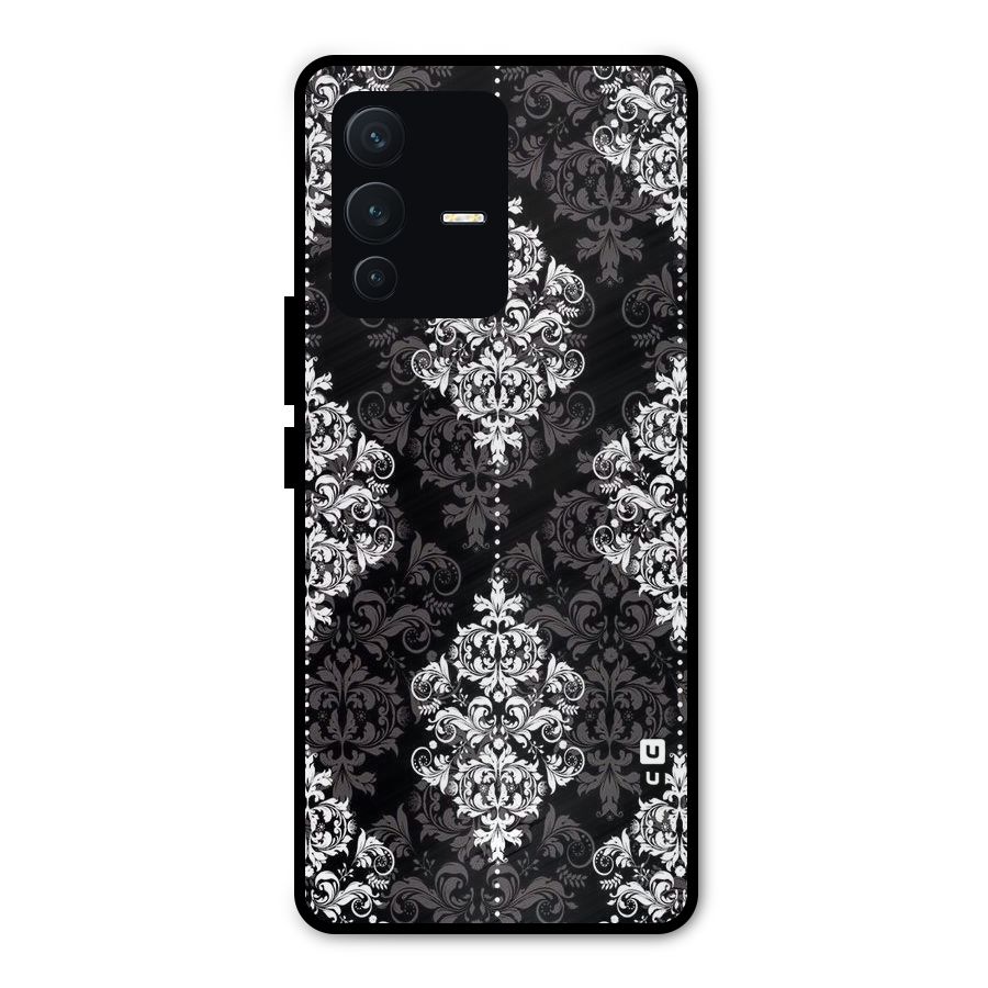 Beautiful Grey Pattern Metal Back Case for Vivo V23 Pro