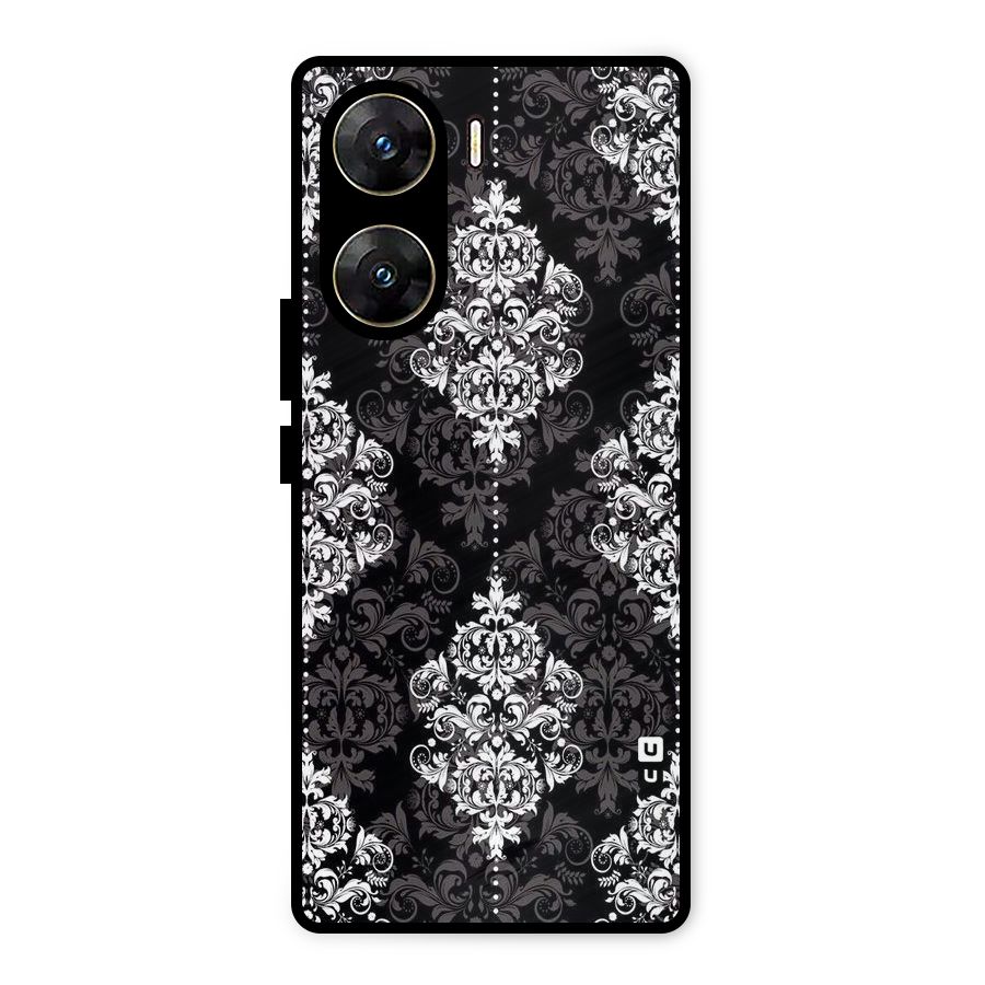 Beautiful Grey Pattern Metal Back Case for Vivo V29e