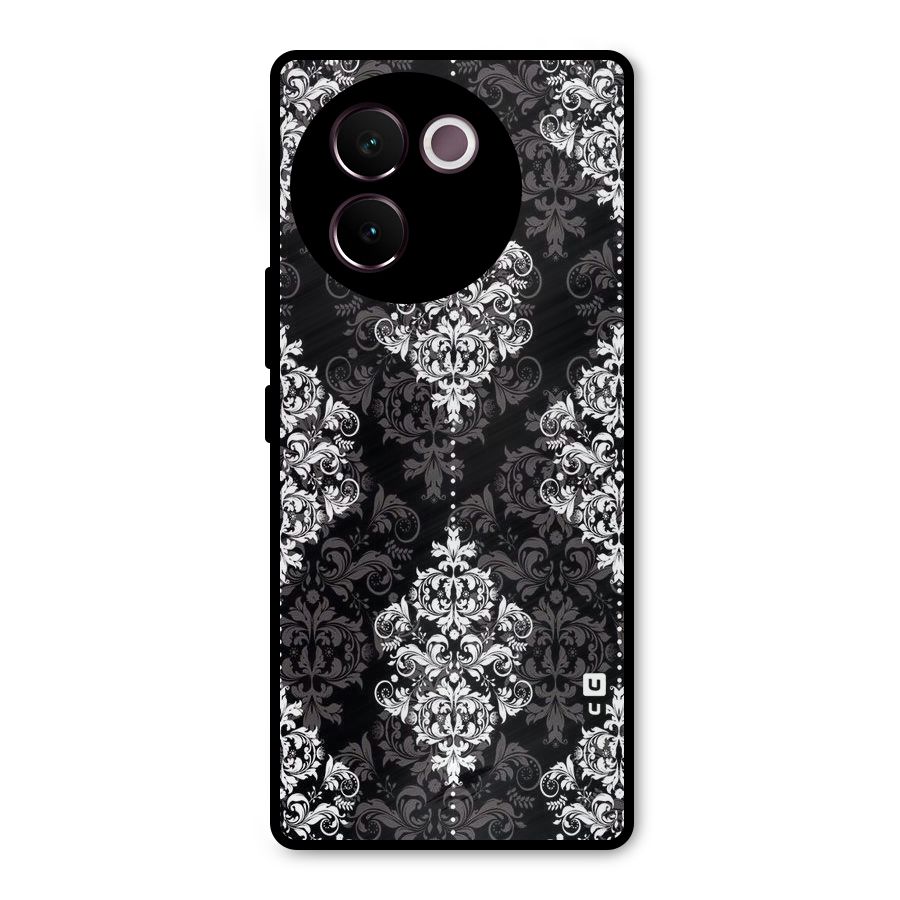 Beautiful Grey Pattern Metal Back Case for Vivo V30e