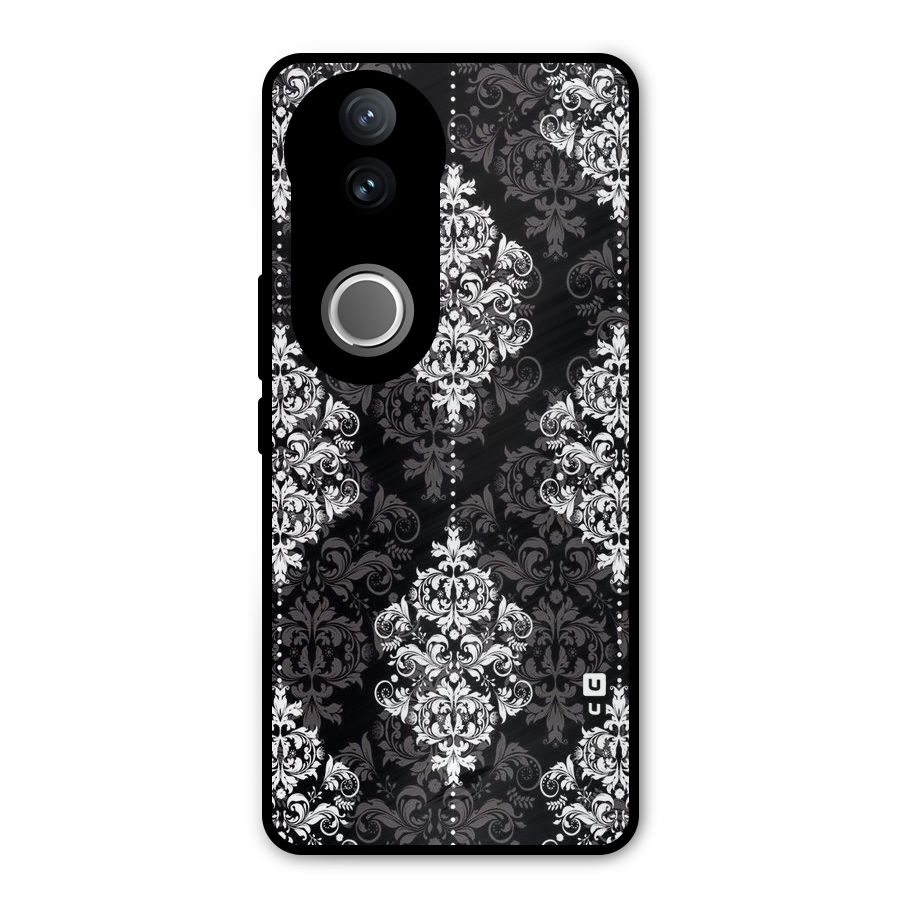 Beautiful Grey Pattern Metal Back Case for Vivo V50e