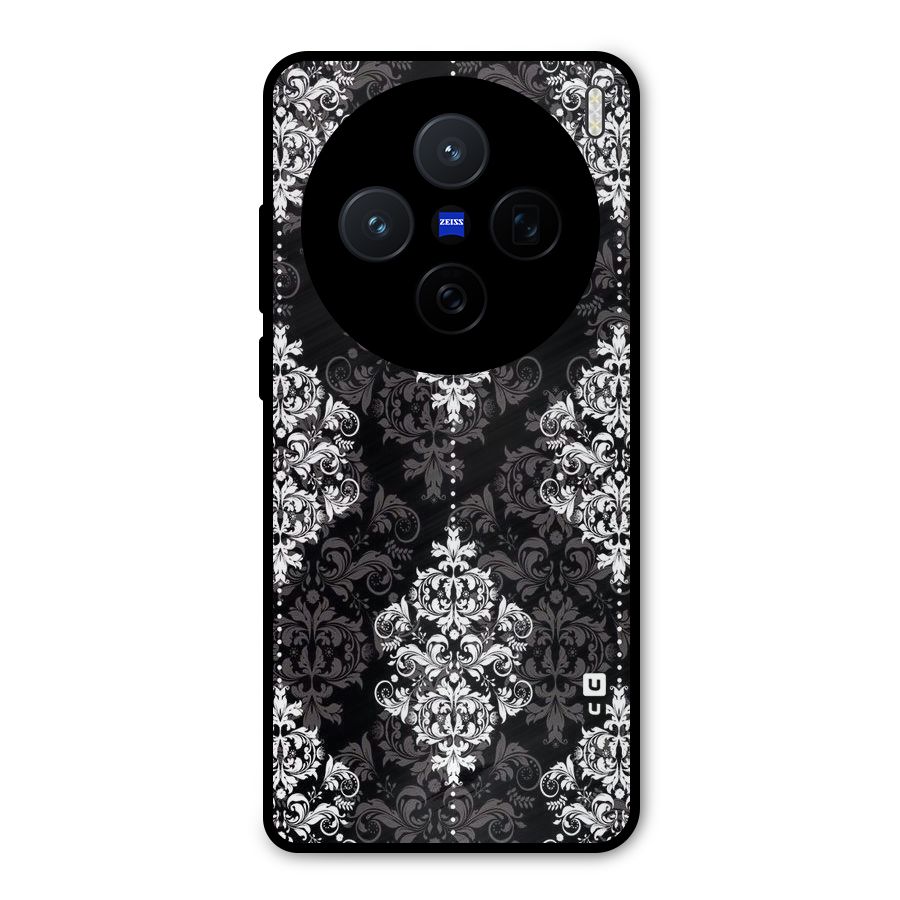 Beautiful Grey Pattern Metal Back Case for Vivo X200