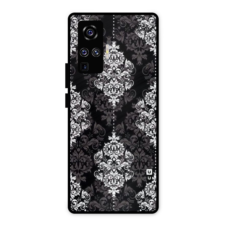 Beautiful Grey Pattern Metal Back Case for Vivo X50 Pro