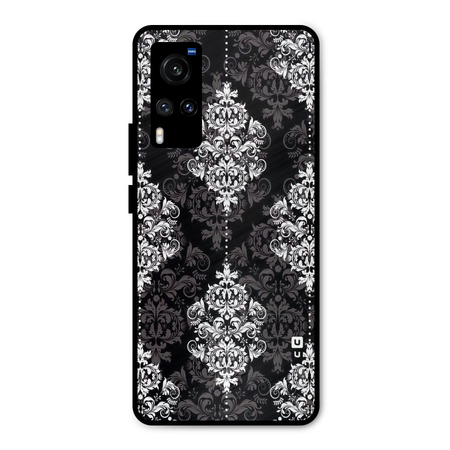 Beautiful Grey Pattern Metal Back Case for Vivo X60