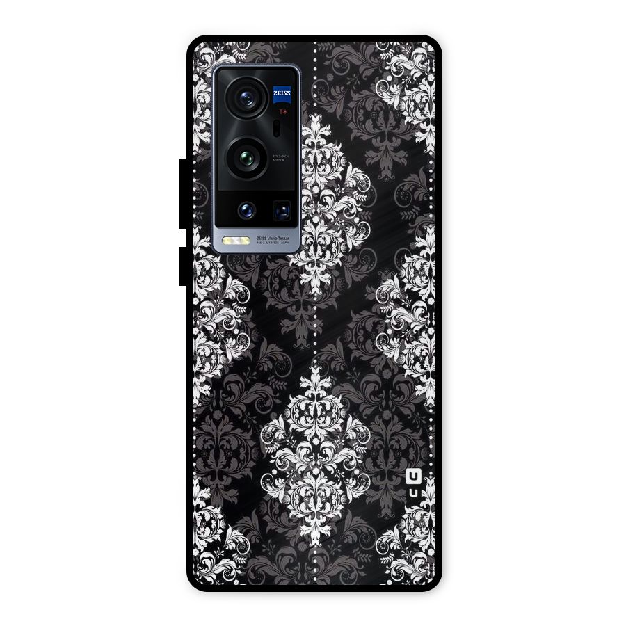 Beautiful Grey Pattern Metal Back Case for Vivo X60 Pro Plus