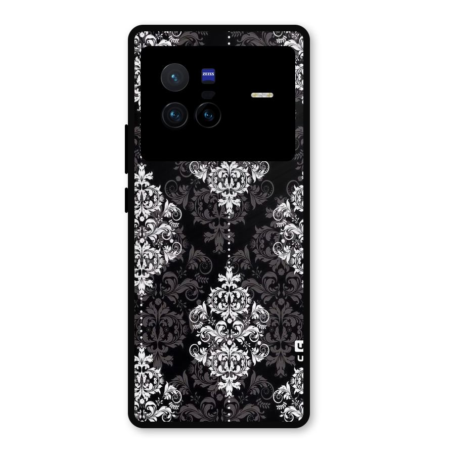 Beautiful Grey Pattern Metal Back Case for Vivo X80